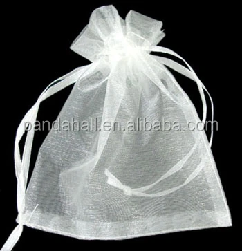 

13x16cm Jewelry Sugar Packaging Organza Bags, 200pcs/pack Wholesale, White