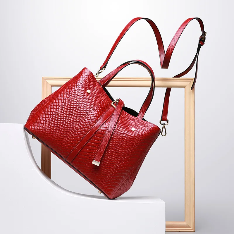 

women bags summer ladies handbags fashion simple first layer leather handbag shoulder bags women