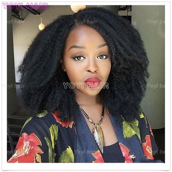 100 Human Hair Afro Puff Kinky Twist