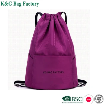 women's drawstring gym bag