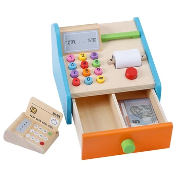 childrens wooden cash register