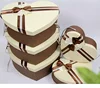 Heart Shape Cardboard Paper Gift Box Daily Articles Storage Box set with Rope Decoration 5pcs one set
