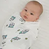 Hot sale baby products bulk wholesale bamboo baby 2 layers muslin swaddle blankets