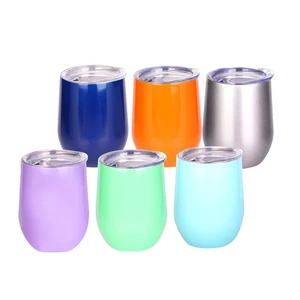 Image of Double wall insulated vacuum stainless steel espresso coffee cup set, custom reusable coffee cup