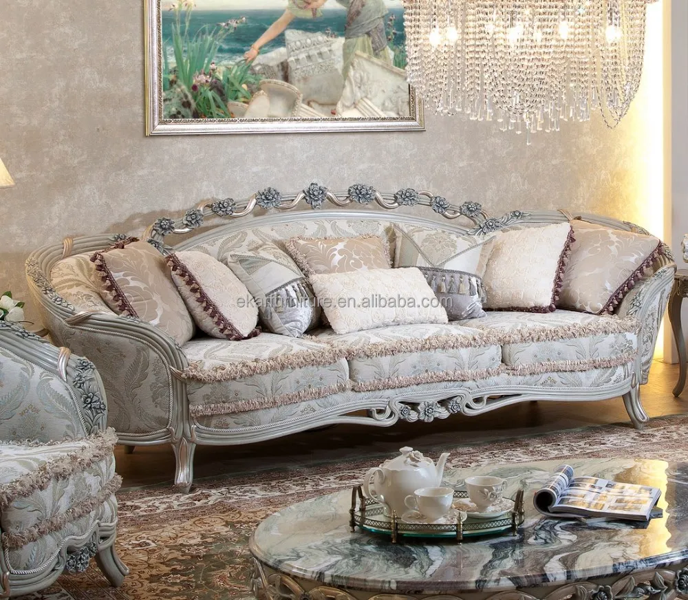 Houten klassieke stoffen zitbank ontwerp, woonkamer sofa woonkamer ...