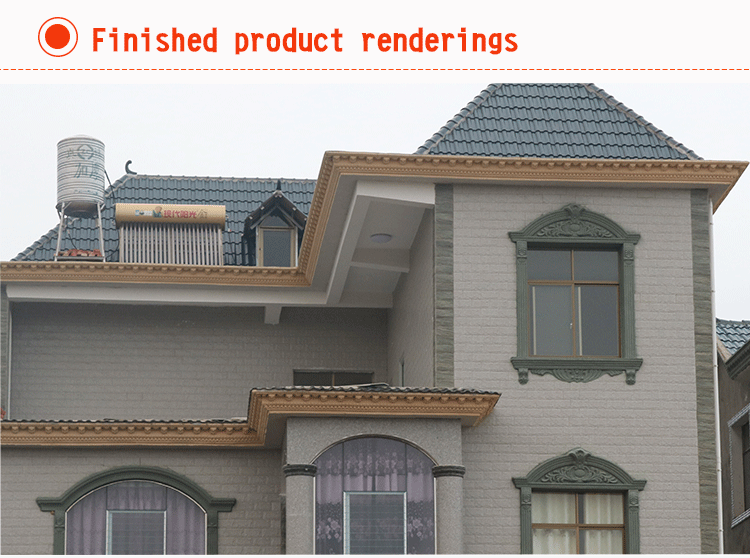 Wholesale Abs Plastic Under Roof Eaves Line Moulding Cornice Mold For