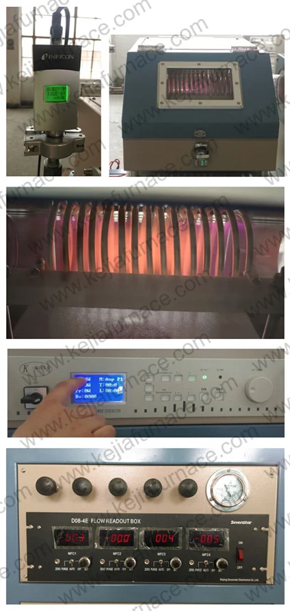 PECVD Plasma Enhanced Chemical Vapor Deposition Tube Furnace System used for material deposition