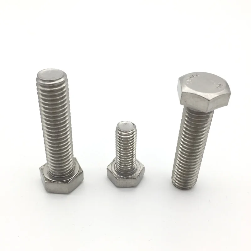 
Din933 full thread 18-8 A2-70 Stainless Steel Hex Bolt 