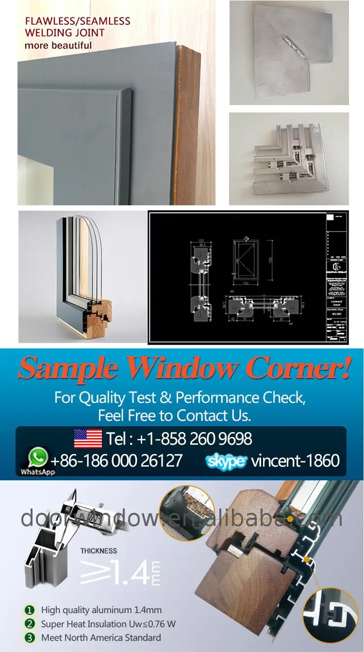 China manufacturer swing window detail open new windows
