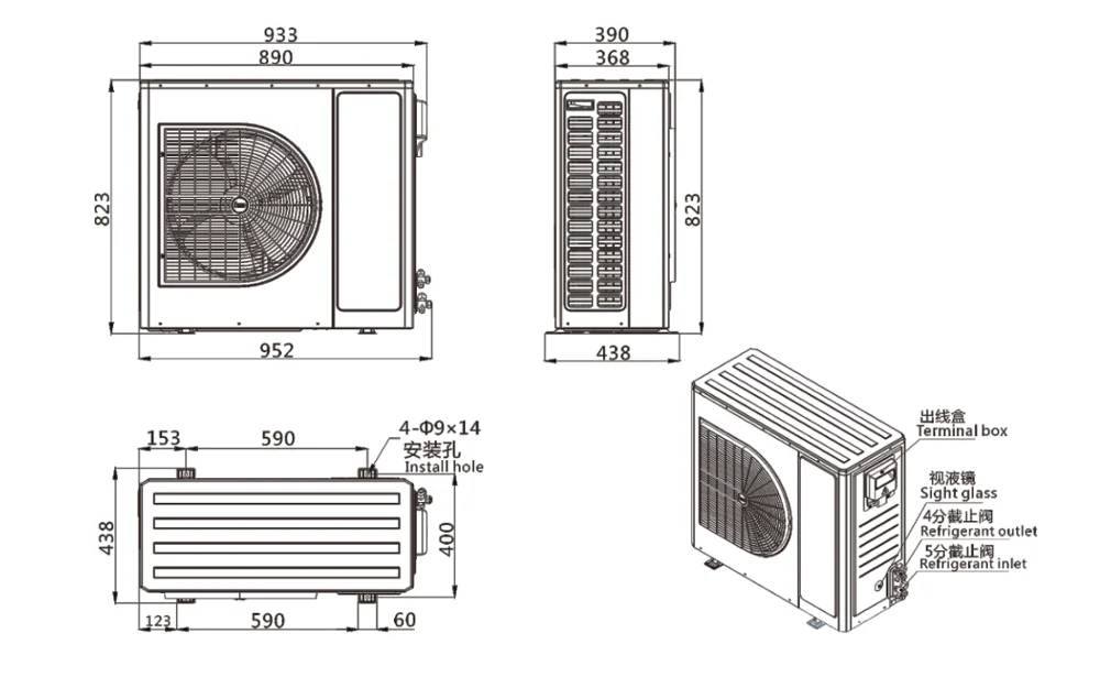 Air Cooled Condensing Unit for Cold Room Series - Coowor.com