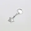 high quality romantic star shaped metal keychain for custom