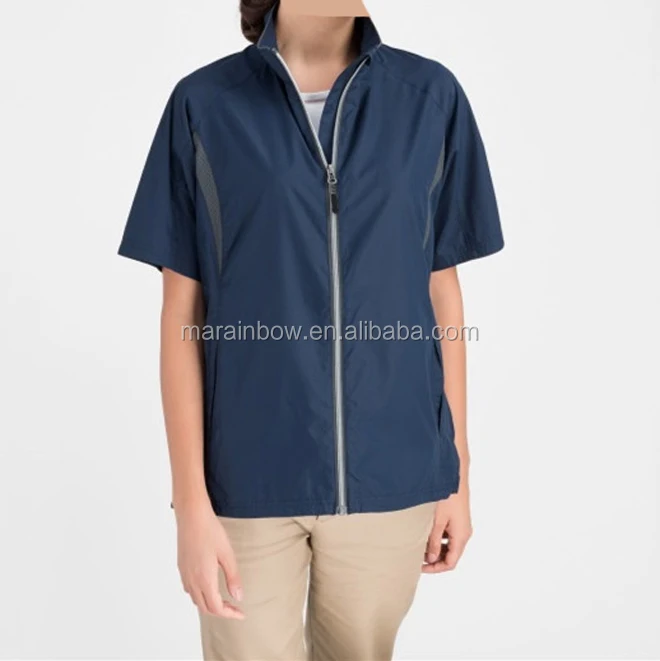 Ladies short sleeve windproof golf jacket Clearance