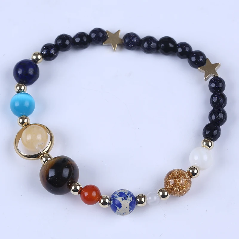 Pinksee Galaxy Solar System Bracelet Universe Nine Planets Star Natural Stone Beads Bracelets Bangles Pinksee Galaxy Solar System Bracelet Universe Nine Planets Star Natural Stone Beads Bracelets Bangles