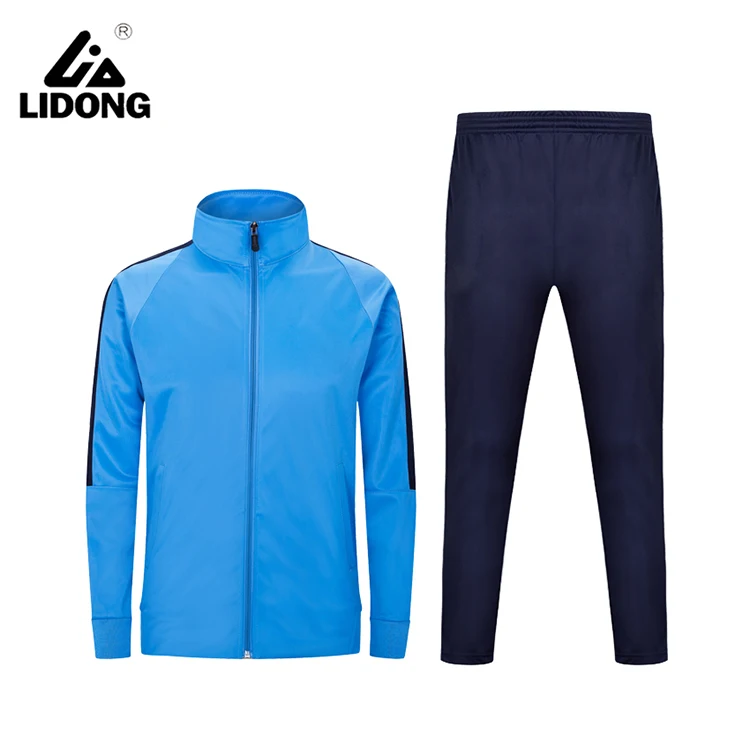 Bulk Wholesale Cotton Polyester Men Soccer Football Track Suit Mens Clothes Tracksuit Set