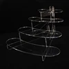 Christmas Party decoration round Tree Tower Acrylic Cupcake Display Stand Europe hot sale Stylish Wedding cake stand