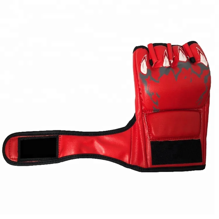 

Hot sale Custom logo PU Thai Boxing Punching MMA Training boxing gloves, Red,blue and black,white