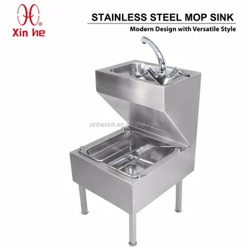 Public Sanitary Commercial Stainless Steel Mop Sink With Hand Wash Basin Buy Stainless Steel Mop Sink With Hand Wash Basin Commercial Stainless