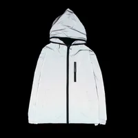 

12 Style Spring Autumn Men Windbreaker Casual Reflective Hoodies Reflector Jackets And Coats Y10476
