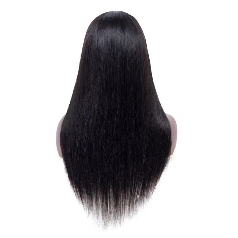 

Human Virgin Hair Extension Natural Color Straight Hair Full Lace Wigs
