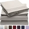satin egyptian cotton flat sheets king size 100% microfiber queen size twin bed sheet for adults four pieces bed sheets