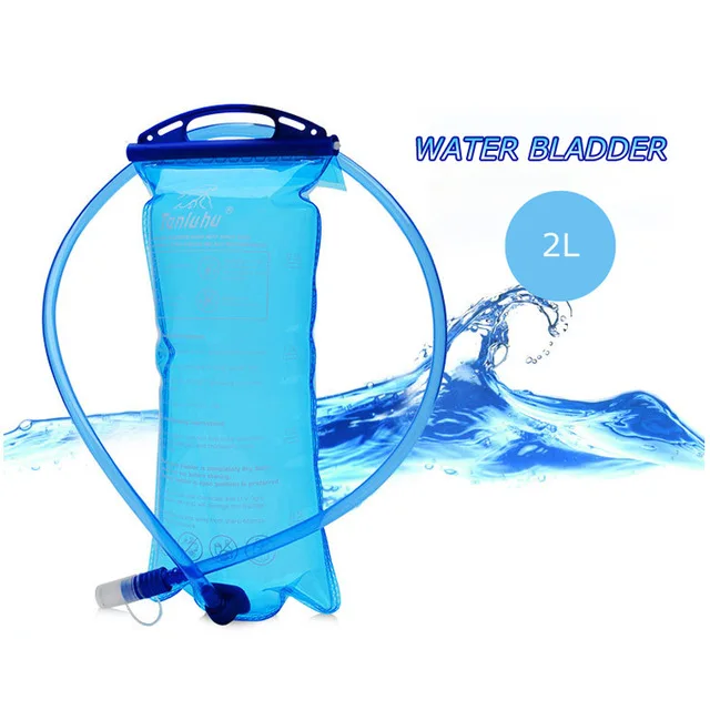 

TANLUHU S-2 2L Water Bladder Outdoor Sports Fold Water Reservoir Bag storage bladder bag For Running Hydration Vest Backpack, Blue