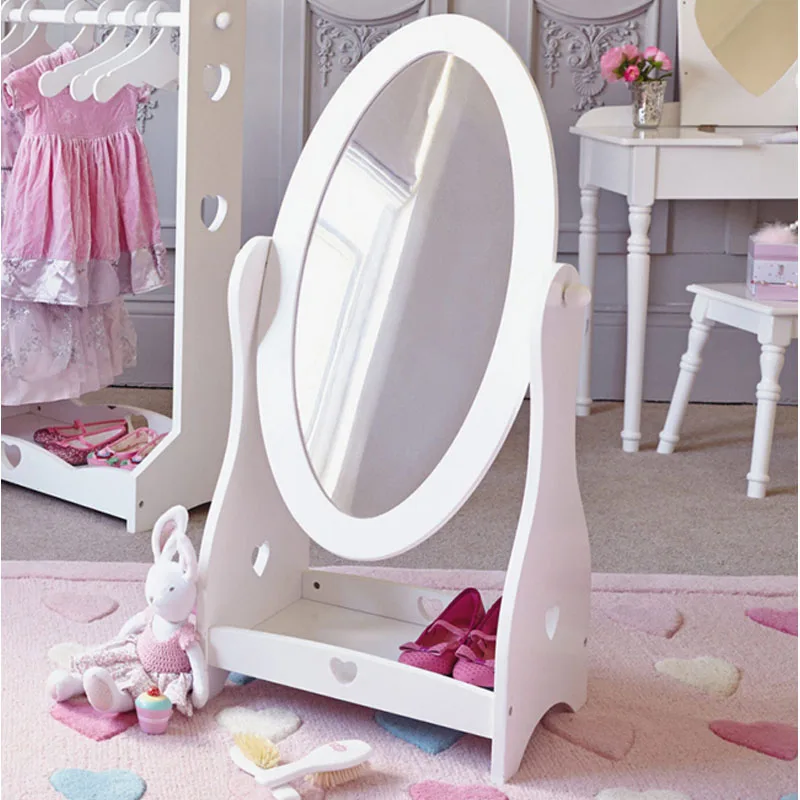 Kids Wooden Pink Fairy Design Standing Mirror Buy Low Price And
