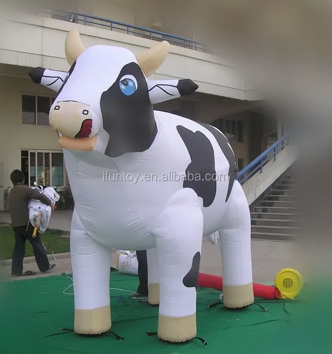 Inflatable Dance Cow Model Big Advertising Inflatable Cow Mascot For