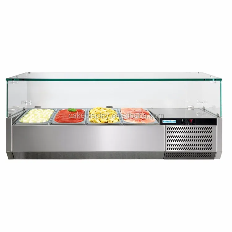 New Design Commercial Counter Top Saladette Salad Bar Containers