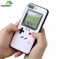 

2019 retro mobile phone gameboy tetris phone case game case for iphone x/xr xs max 6/7plus/8 game cover