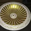 Golden Colour Polyurethane ceiling medallion PU lighting accessories
