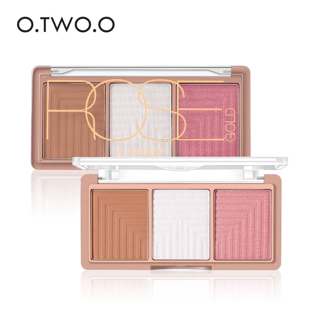 

Free Shipping O.TWO.O Trending Products 2019 New 3 Colors Contour Highlighters Makeup, Multi-colored