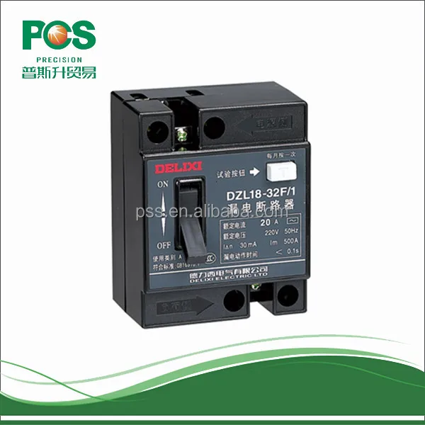 DELIXI DZL18 20A RCCB - Reliable Earth Leakage Protection