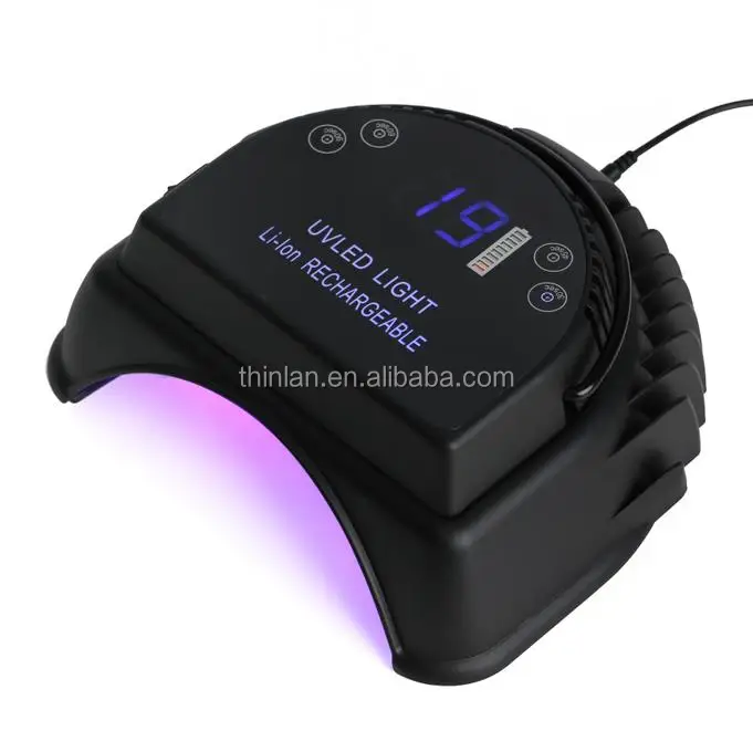Amazon best selling Latest nail dryer wireless led light 64W cordless rechargeable 60w uv led nail lamp for nail gel