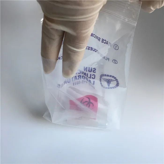 Zip Lock Laboratory Specimen Transport Bags With Document Pouch Buy