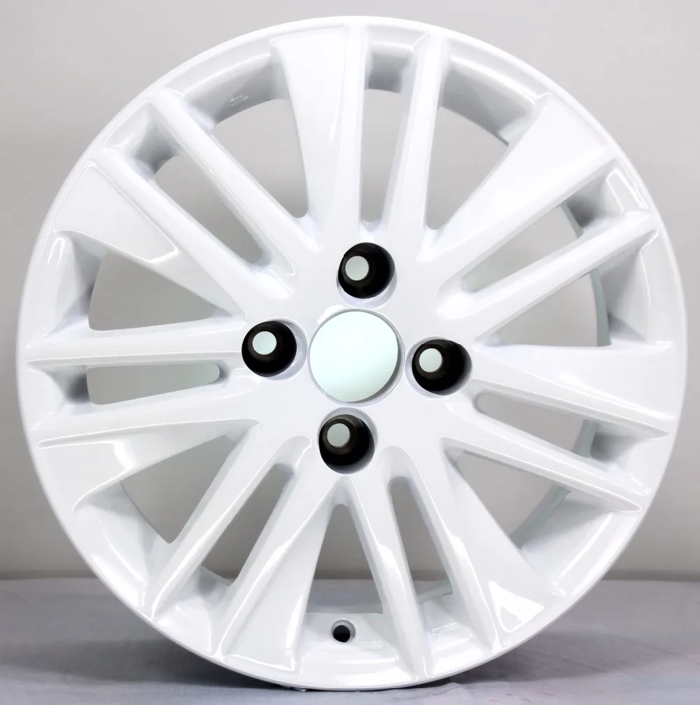 14 15 Inch 4 Lugs Black Polishing Face Car Alloy Wheels 14x5.5/15x5.5