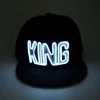Fashion King Hip Hop Hat Sound Activated Led EL Hats Led EL Cap For Dancing