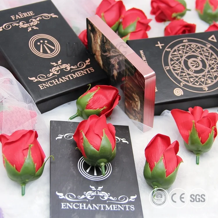 

2019 Custom Design Rose Tarot Cards With Gold Edges