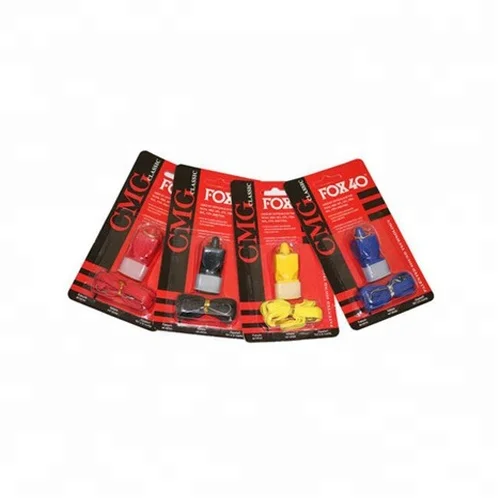 Outdoor Emergency Referee FOX Whistle with Customized Logo,FOX 640 Whistle with Blister Card Packing
