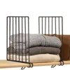 550-99B 2019 Newest Black Powder Coated Wire Closet Wood Shelf Dividers For Wardrobe