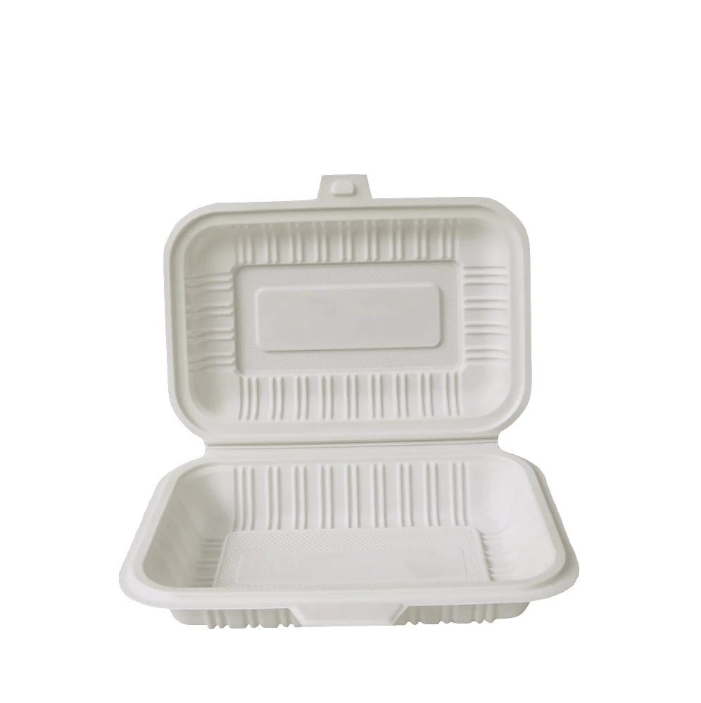 

Wholesale 100% Biodegradable Environmental Cornstarch Lunch Food Container Box