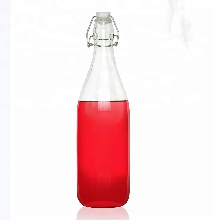 Factory Site Wholesale 1000ml Swing Top Wine Glass Bottles Vinegar Bottles Oil Bottles With