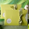 W1112 Pocket Spring Green Pocket Wedding Invitation