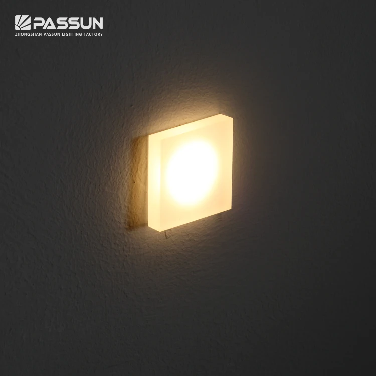 House Stairs Light 1W Led Indoor Low Voltage Automatic Wireless Mini Recessed Step Round Rectangle Stairless Pendant