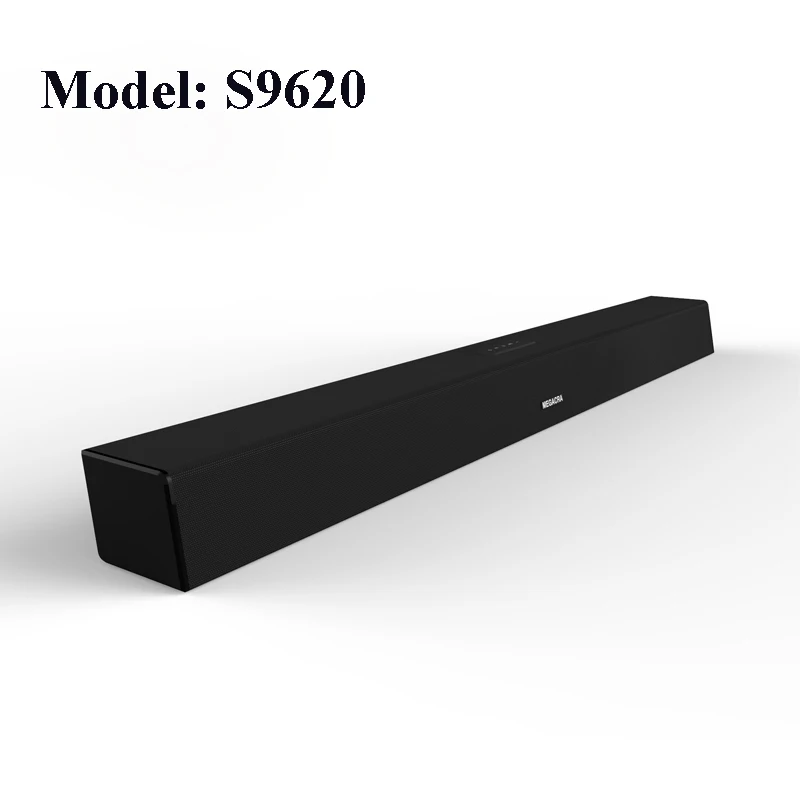 

High quality new model soudbar 2.0 portable wireless bluetooth sound bar speaker for TV and home theatre system, Black