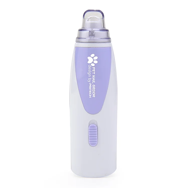 

PRITECH Multipurpose Low Vibration Pet Nail Grooming Tool Nail Grinder For Dog Cat, White/customized