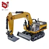 2.4G 14CH 1:16 Scale Construction Engineering Vehicle rc metal excavator toy for sale