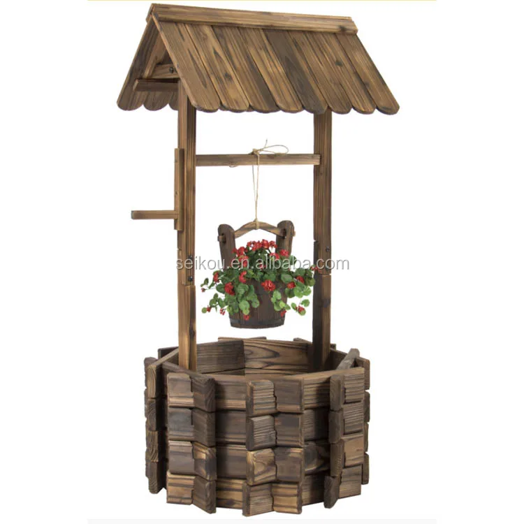 High Quality Garden Decorative Wooden Wishing Well Buy Wooden Wishing