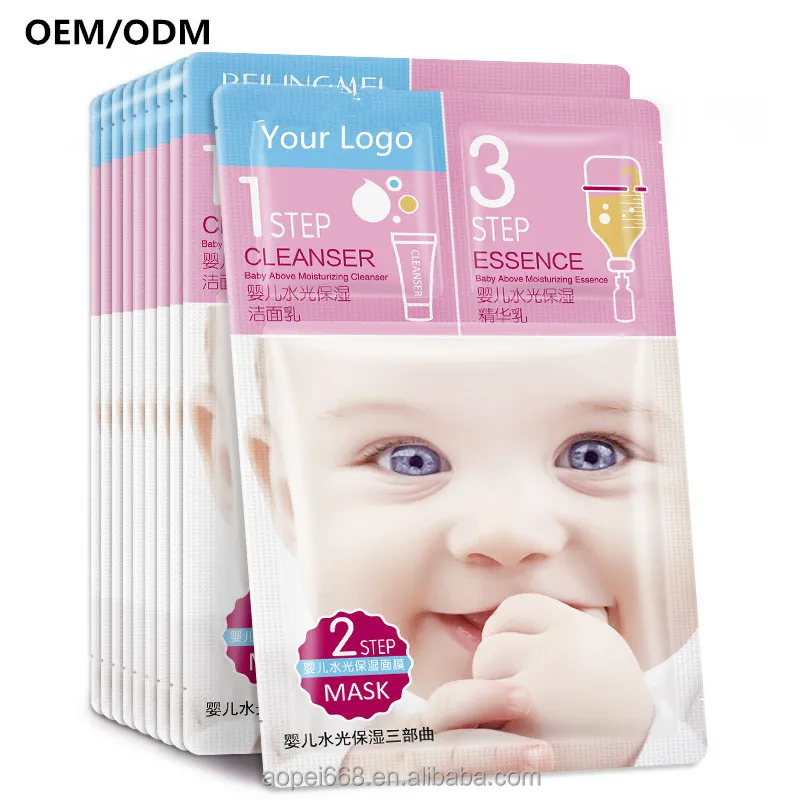 

OEM/ODM your brand 3 step skin care nourishing baby skin face mask manufacturer china, Transparent