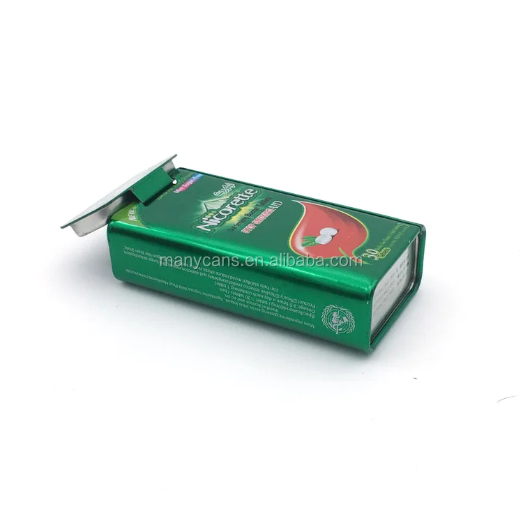Rectangular Mints Candy Tin Box For Chewing Gum Hinged Tin Box Buy