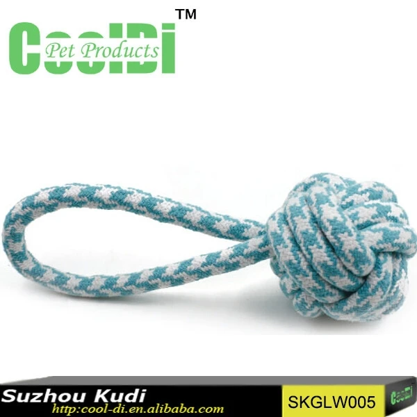 ball and rope dog toy